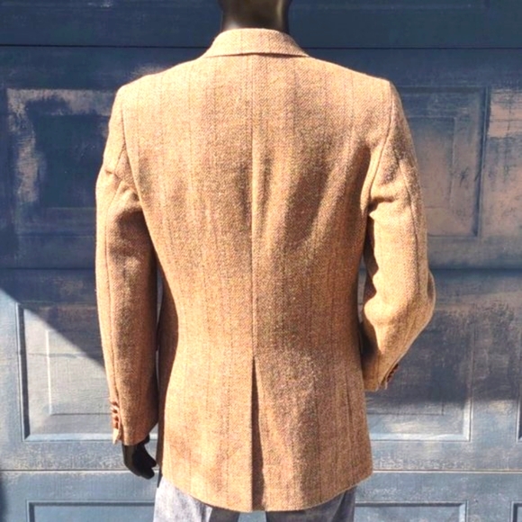 DAVID HUNTER MEN'S PURE WOOL 🦙 LUXURY TWEED BLAZER - Picture 4 of 17